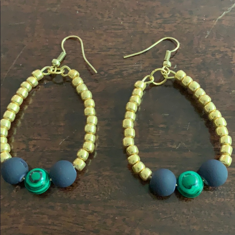 Malachite Earrings